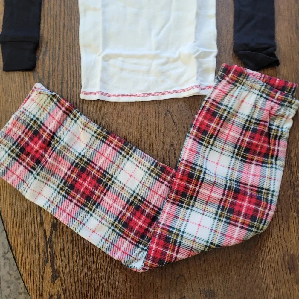 PLACE Cousin Crew 2021 Family Cotton and Fleece Pajama Set Size Medium 7/8